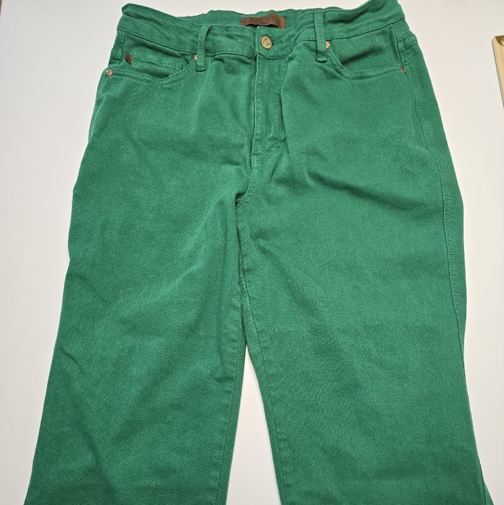 Judy Blue Women's Green Flare Jeans 14w - Picture 3 of 8